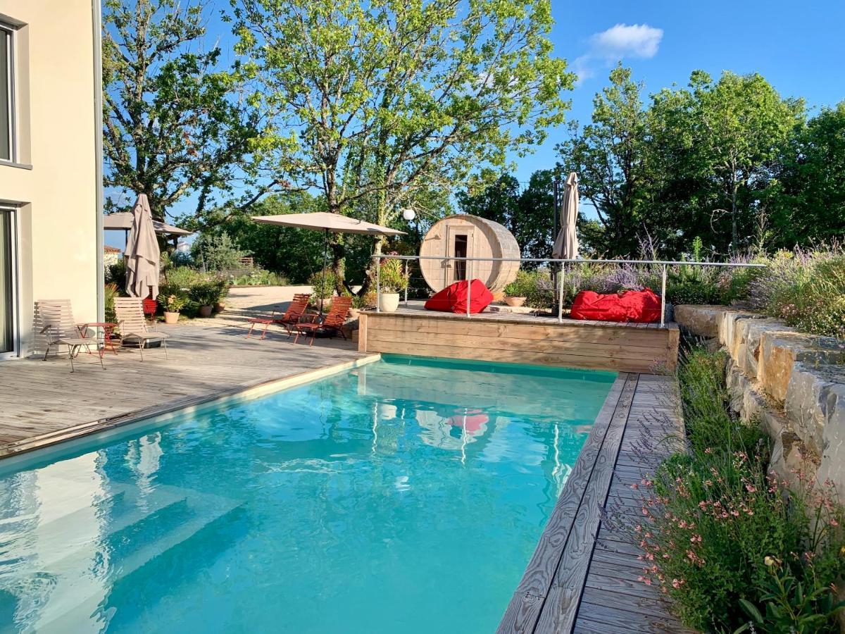 Maison D'Hotes De Charme Le Clos De La Fontaine Piscine & Spa Labastide-Marnhac Exterior foto