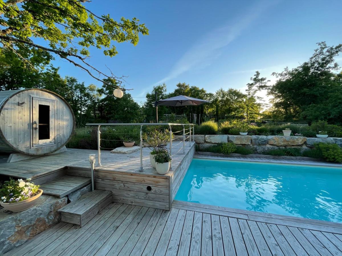Maison D'Hotes De Charme Le Clos De La Fontaine Piscine & Spa Labastide-Marnhac Exterior foto